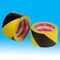 schwarzes und gelbes PVCs nachweisbares warnendes Band unterirdisch für Gefahrenwarnung fournisseur