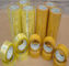 Gelbliches wasserbasiertes Acrylverpackenband des kleber-BOPP für Büro/Werkstatt fournisseur